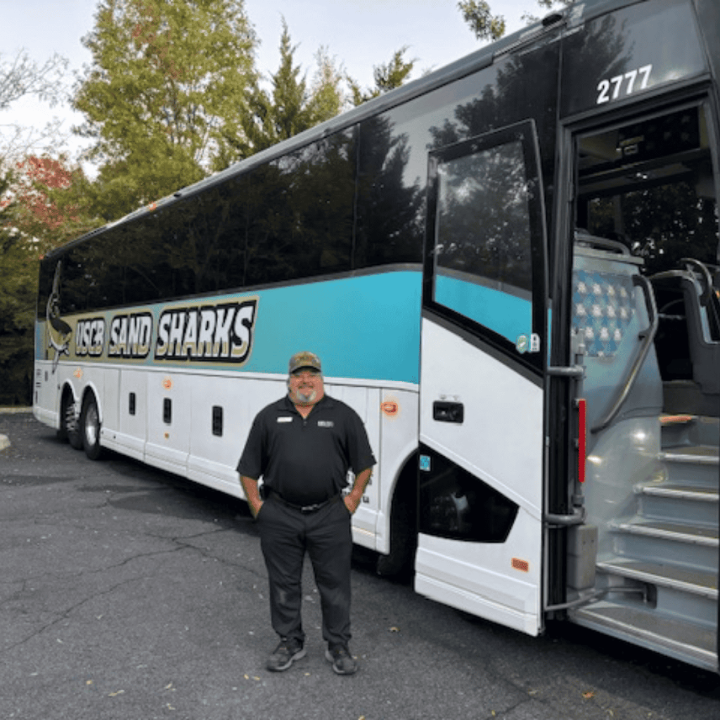 sports team bus by kelly tours
