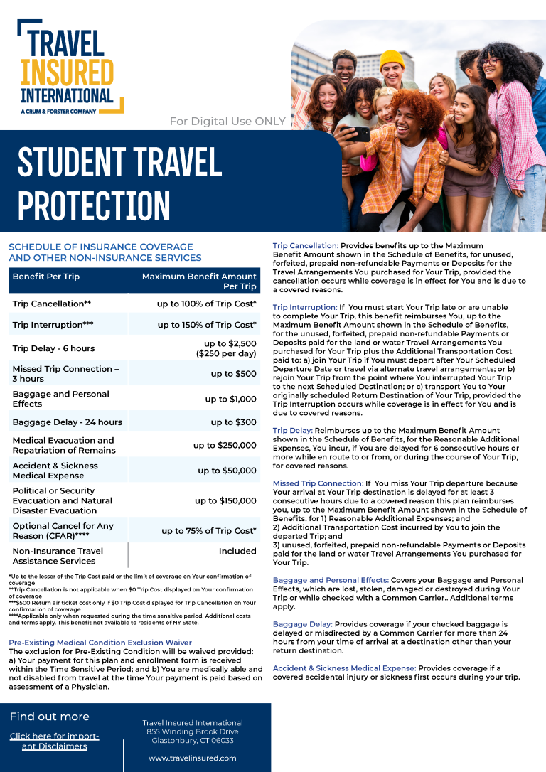 Student Protection Policy Travel Protection - Kelly Tours